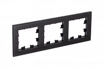 AtlasDesign Nature Металл Оникс Рамка 3-постовая  (Schneider Electric) Systeme Electric (Schneider Electric)