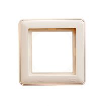 Wessen 59 Aqua слоновая кость Рамка 1 постовая  IP44 Systeme Electric (Schneider Electric)