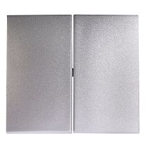 VALENA Лицевая панель для выключателя 2-клавишного алюминий