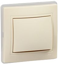 KVARTA Выключатель одноклавишный ВС10-1-0-ККм-44 10А IP44 крем.  IEK