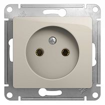 Glossa Молочный Розетка без заземления Systeme Electric (Schneider Electric)