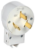Вилка разборная для плиты с з/к 32А белая Впл10-К  IEK