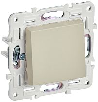 SKANDY Выключатель 1-клавишный кнопочный 10А SK-V14B бежевый IEK
