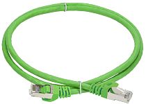ITK Коммутационный шнур кат.6A S/FTP LSZH 2м standart 50мкд зеленый IEK