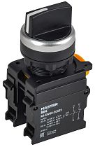 Переключатель на 3 положения возвратный 2NC чёрный MASTER IEK