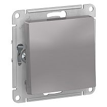 AtlasDesign Алюминий Выключатель с самовозвратом (кнопка) сх.1, 10АХ Systeme Electric (Schneider Electric)