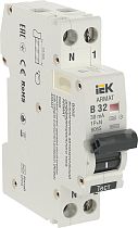 ARMAT Автоматический выключатель дифференциального тока B06S 1P+NP B32 30мА тип A (18мм)  IEK
