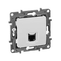 ETIKA Розетка компьютерная RJ45 категория 5Е UTP белый