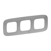 Рамка трехпостовая универсальная алюминий Valena ALLURE Legrand