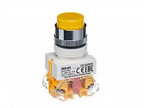 Выключатель кнопочный с фиксацией ABFP ?22 мм ЖЕЛТЫЙ 220В ВK-22  DEKraft