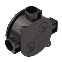 Распаячная коробка открытой установки круглая IP42 KOR-70-35-3-b ЭРА (чёрный) D70x35, 3 ввода Распаячная коробка открытой установки круглая IP42 KOR-70-35-3-b ЭРА (чёрный) D70x35, 3 ввода
