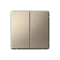 ARTGALLERY 2-клавишный ПЕРЕКЛЮЧАТЕЛЬ, 10АХ, механизм, быстрозажим. клем., ШАМПАНЬ