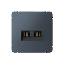 ArtGallery Грифель Розетка двойная компьютерная RJ45+RJ45, кат.6А, механизм Systeme Electric (Schneider Electric) ArtGallery Грифель Розетка двойная компьютерная RJ45+RJ45, кат.6А, механизм Systeme Electric (Schneider Electric)