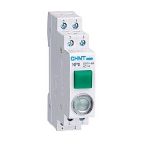Кнопка модульная NP9-10D3/1 с подсветкой, 1НО, AC/DC230В, зеленая (R) CHINT