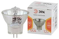 Лампы галогенные ЭРА GU4-MR11-50W-12V-30CL галоген, софит, 50Вт, нейтральный, GU4