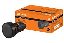 Кнопка SB7-EA21 d22мм 1з черная  TDM