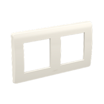 Рамка на 2+2 модуля (двухместная), белая, RAL9010 DKC