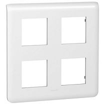 Рамка 2х2х2 модуля белая Mosaic Legrand Рамка 2х2х2 модуля белая Mosaic Legrand