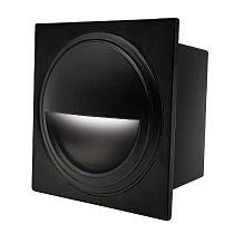 Светильник для ступеней 3Вт 5000К Металл Черный Квадрат Полукруг General GSTL-S1-3BT-5K