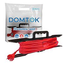 Удлинитель-шнур на рамке "DOMTOK" ПВС 2*1, 2,2кВт, б/з 40м