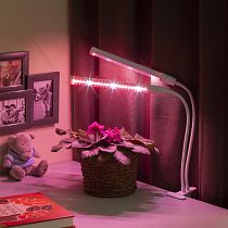 Светильник светодиодный для растений на прищепке ЭРА FITO-20W-АLED-L полный спектр
