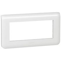 Рамка пять модулей горизонтальная белая Mosaic Legrand