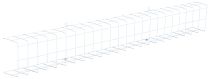 LIGHTING Решетка защитная для светильников ДСП 1300мм белая  IEK