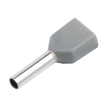 Наконечник-гильза General НШВИ(2) GNGI-E2-2x4-12-50 Серый, 50 штук