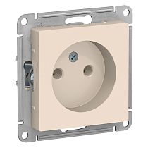 AtlasDesign Бежевый Розетка без заземления, 16А Systeme Electric (Schneider Electric)