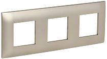SKANDY Рамка 3-местная SK-F03Sh шампань IEK