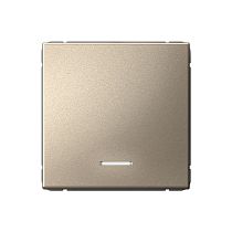 ARTGALLERY 1-клавишный ВЫКЛЮЧАТЕЛЬ с подсветкой, 10АХ, механизм, быстрозажим. клем., ШАМПАНЬ