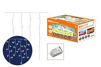 Гирлянда новогодняя "Бахрома" 2,5х0,6 м, белый свет,  8 режимов, наружное использование, IP44,  TDM