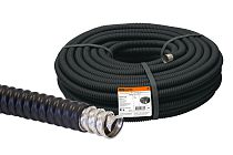 Металлорукав в ПВХ-изоляции РЗ-Ц-П d 38 черный без протяжки (20м)  TDM