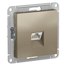 AtlasDesign Шампань Розетка компьютерная RJ45, кат 6Е Systeme Electric (Schneider Electric) AtlasDesign Шампань Розетка компьютерная RJ45, кат 6Е Systeme Electric (Schneider Electric)