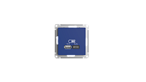 AtlasDesign Аквамарин USB Розетка A+С 5В/2,4А 2х5В/1,2А Systeme Electric (Schneider Electric)