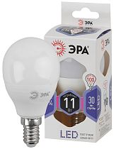 Лампа светодиодная ЭРА STD LED P45-11W-860-E14 шар холодный дневной свет Лампа светодиодная ЭРА STD LED P45-11W-860-E14 шар холодный дневной свет