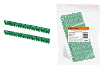 Маркер наборный - символ "5" зеленый 6 мм2 (100 шт.)  TDM Маркер наборный - символ "5" зеленый 6 мм2 (100 шт.)  TDM
