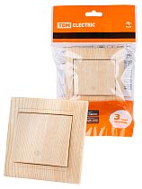 Перекрестный выключатель 1-кл. 10А сосна "Лама"  TDM