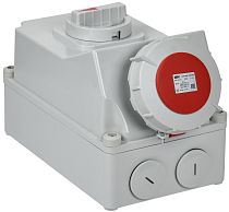 Розетка с механической блокировкой ССИ-835 63А-6ч/380В 3P+PE+N IP67 IEK