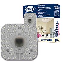 Модуль светодиодный для декоративных светильников ТМ IONICH 18 Вт 1440 Лм 230 В 4000 К 140х140 мм IP20