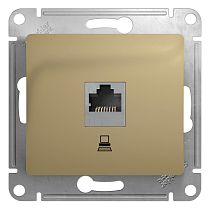 Glossa Титан Розетка компьютерная RJ45 категория 5E Systeme Electric (Schneider Electric) Glossa Титан Розетка компьютерная RJ45 категория 5E Systeme Electric (Schneider Electric)