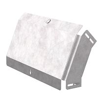 Угол вертикальный внешний 45 градусов с крышкой Стандарт 400х80 Промрукав Угол вертикальный внешний 45 градусов с крышкой Стандарт 400х80 Промрукав