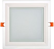 LIGHTING Светильник светодиодный ДВО 1625 со стеклом квадрат 18Вт 4000К IP20  IEK