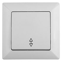 Переключатель ЭРА Intro Solo 4-103-01 одноклавишный 10А-250В, IP20, скрытой установки, белый