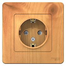 Blanca скрытая установка Ясень Розетка с заземлением со шторками, 16А Systeme Electric (Schneider Electric)