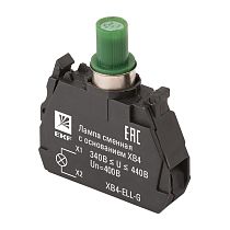 Лампа сменная c основанием XB4 зеленая 400В EKF PROxima