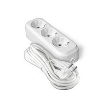 Удлинитель Е-303 ПВС 3*1 3 гнезда с заземлением 7м UNIVERSAL