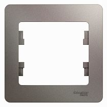 Glossa Платина Рамка 1 постовая Systeme Electric (Schneider Electric)