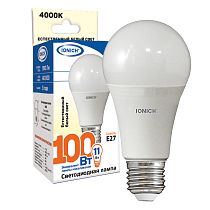 Лампа светодиодная IONICH общего назначения ILED-SMD2835-A60-11Вт-990Лм-230В-4000К-E27 Лампа светодиодная IONICH общего назначения ILED-SMD2835-A60-11Вт-990Лм-230В-4000К-E27