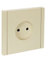 FORTE&PIANO Розетка 1-местная без заземления без защитных шторок винтовое крепление 10А FP418 ваниль IEK